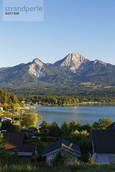 Österreich  Kärnten  Faaker See im Ei mit Berg Kepa