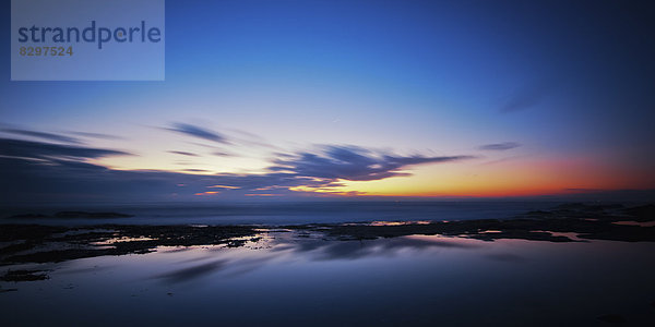 UK  Schottland  Edinburgh  Portobello  Sonnenuntergang am Strand