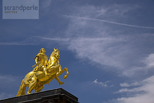 Deutschland  Sachsen  Dresden-Neustadt  Goldener Reiter  Denkmal August II. des Starken