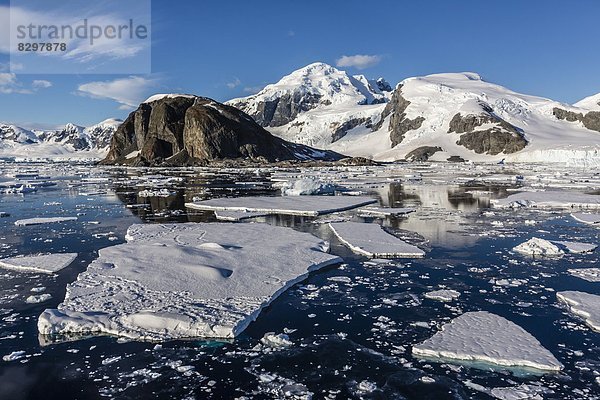 Berg  Seitenansicht  bedecken  Antarktis  Halbinsel  Schnee