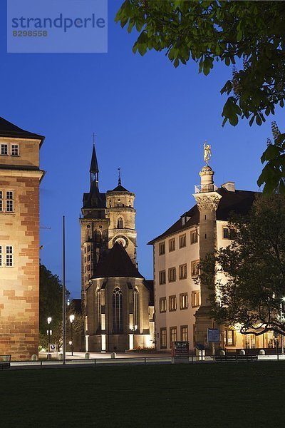 Europa  Palast  Schloß  Schlösser  Kirche  Deutschland  Stuttgart