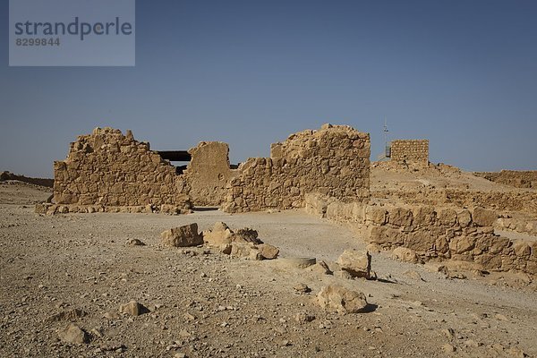 über  Wüste  Festung  Ansicht  Naher Osten  Israel  Masada