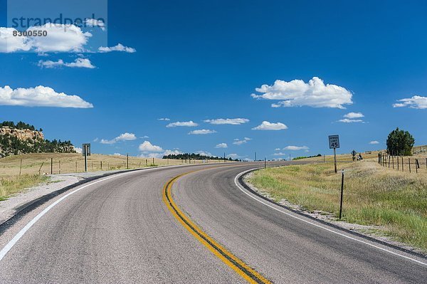 Vereinigte Staaten von Amerika  USA  führen  Fernverkehrsstraße  Monument  Nordamerika  Wyoming