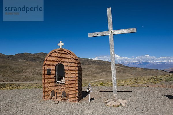 nahe Berg Heiligtum Argentinien Christ Mendoza Südamerika