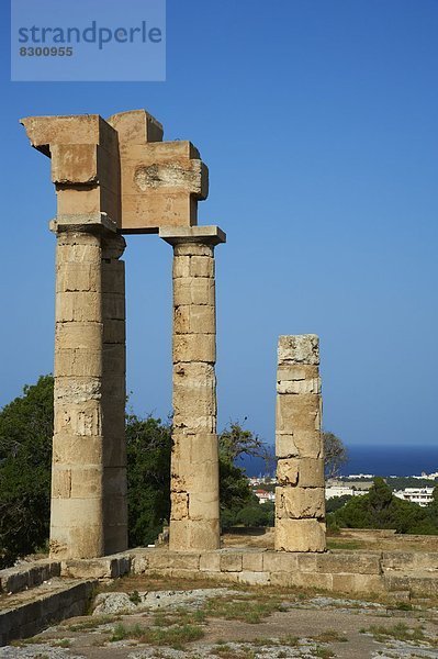 Europa  Akropolis  Dodekanes  Griechenland  Griechische Inseln  Stadt Rhodos