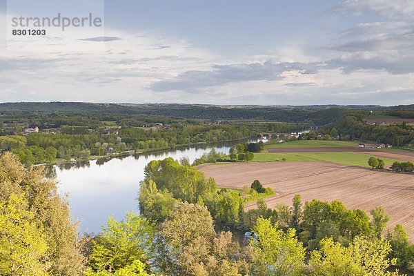 Frankreich  Europa  Tal  Dordogne