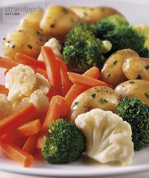 Broccoli  Blumenkohl  Karotten und Kartoffeln
