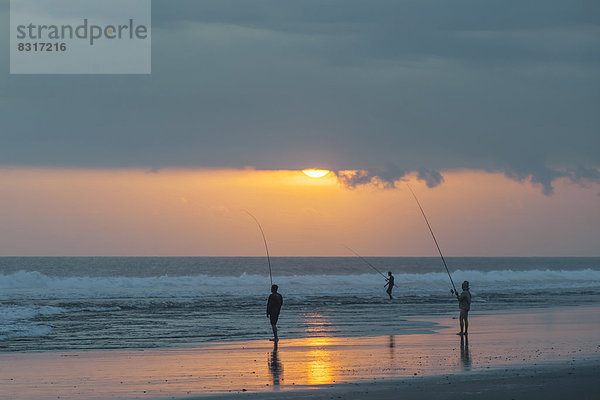 Fischer am Strand