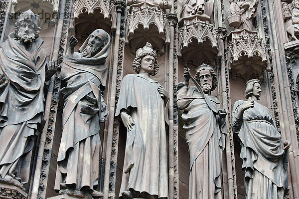 Propheten  Tympanon  Westfassade  Straßburger Münster  Liebfrauenmünster  Cathédrale Notre-Dame