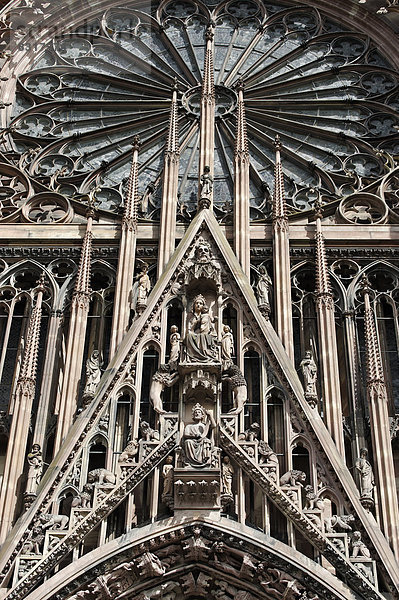 Westfassade  Straßburger Münster  Liebfrauenmünster  Cathédrale Notre-Dame  Kathedrale