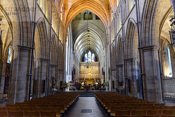 Southwark Cathedral oder The Cathedral and Collegiate Church of St Saviour and St Mary Overie  Innenansicht
