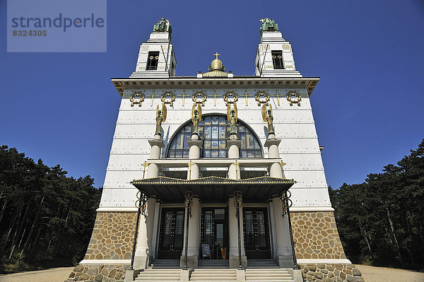 Spitalkirche St. Leopold am Steinhof  von 1904 bis 1907 nach Entwürfen von Otto Wagner gebaut  bedeutendstes Bauwerk des Wiener Jugendstils