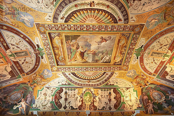 Sala di Noe mit Fresken von Durante Alberti  Villa d'Este  UNESCO Weltkulturerbe