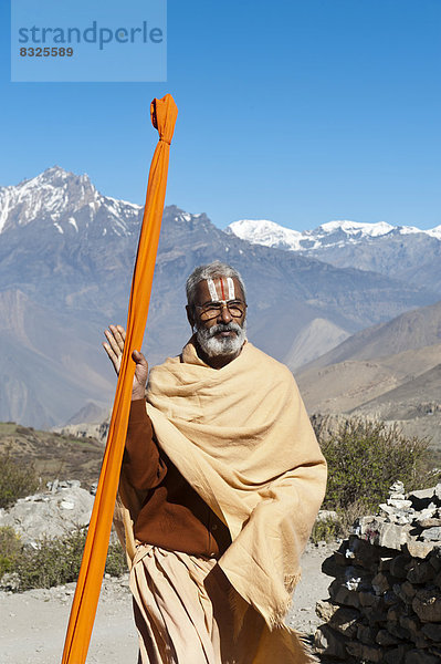 Sadhu  heiliger Mann  Pilger von Gott Vishnu