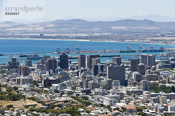 Cityscape of Cape Town  seen from Signal Hill