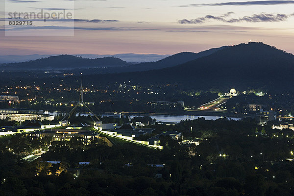 Sonnenuntergang  Ansicht  Luftbild  Fernsehantenne  Innenstadt