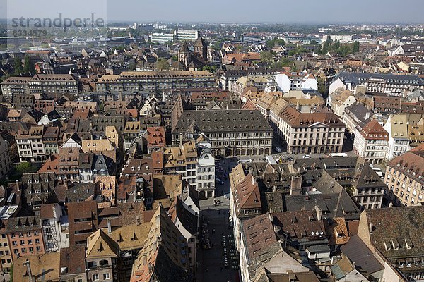Dach  über  Kathedrale  Ansicht  Straßburg