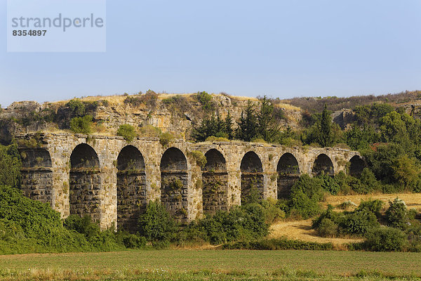 Aquädukt  antike Stadt Aspendos  Pamphylien  Provinz Antalya  Türkei