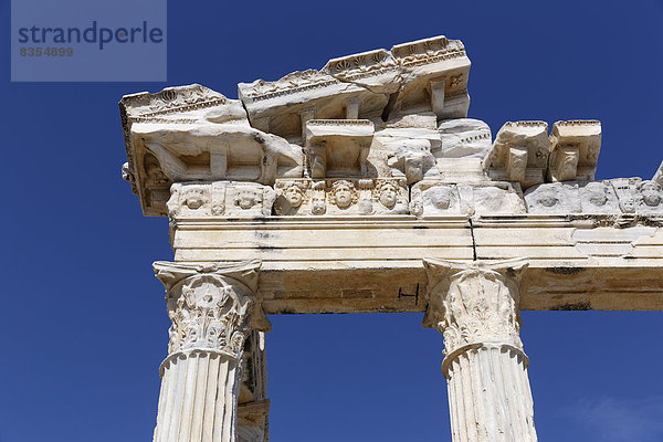 Apollon-Tempel  antike Stadt Side  Pamphylien  Provinz Antalya  Türkei