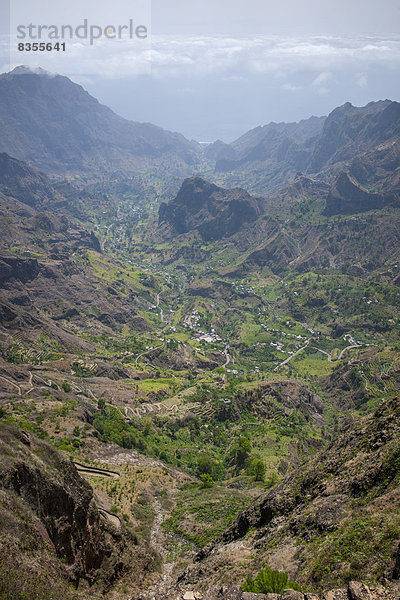 Steile Wanderwege im Paúl-Tal  Insel Santo Antão  Kap Verde