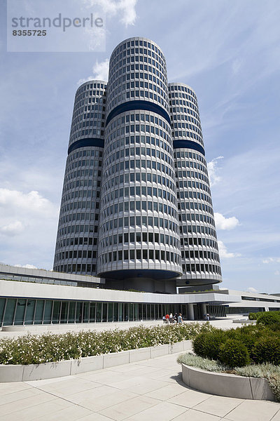 BMW-Welt und BMW-Hochhaus  München  Oberbayern  Bayern  Deutschland