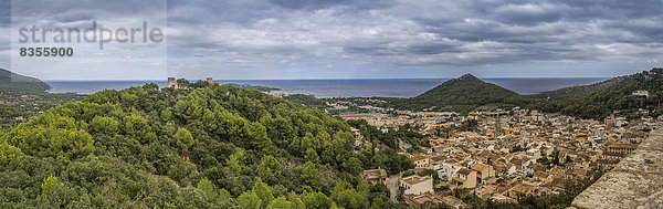 Ausblick über Capdepera  Capdepera  Mallorca  Balearen  Spanien