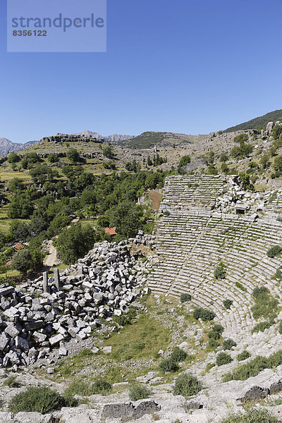 Antikes römisches Theater  Selge  Pisidien  Köprülü-Kanyon-Nationalpark  Provinz Antalya  Türkei