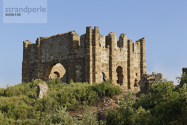 Basilika  antike Stadt Aspendos  Pamphylien  Provinz Antalya  Türkei
