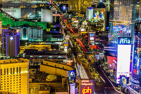 USA  Nevada  Las Vegas bei Nacht
