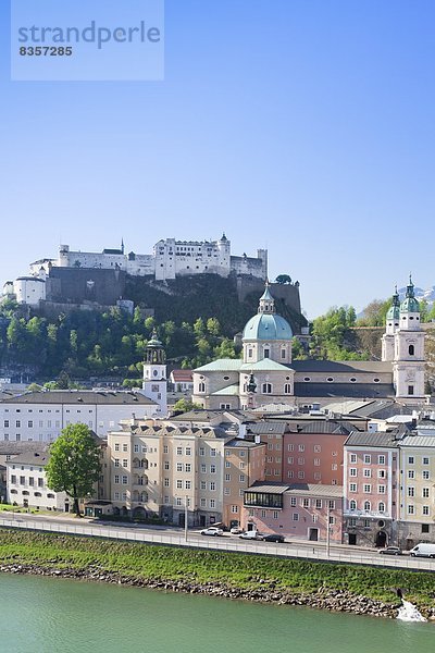 hoch  oben  Europa  Stadt  Ansicht  Flachwinkelansicht  UNESCO-Welterbe  Winkel  Österreich  alt  Salzburg  Salzburger Land