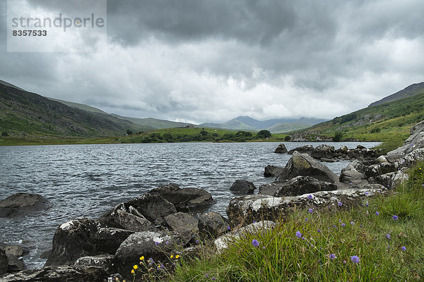 Großbritannien  Wales  Lake Llynnau Mymbyr im Snowdonia Nationalpark