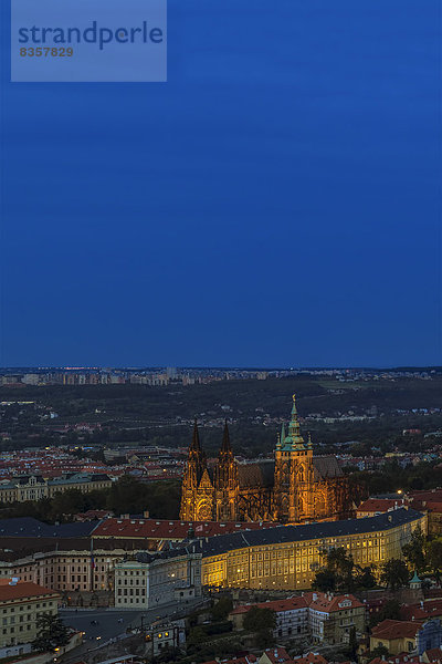 Tschechische Republik  Prag  Burg Hradschin und St. Veitsdom