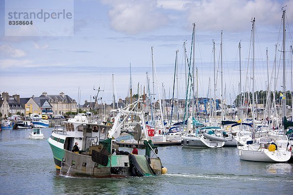 Hafen Frankreich Boot angeln Normandie Trawler