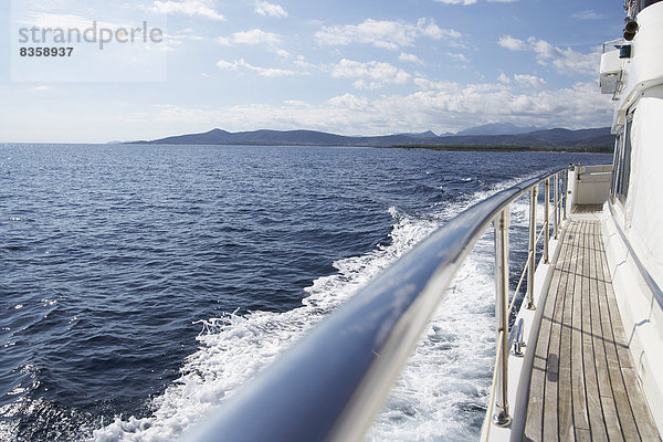 Italy  Sardinia  Planks of yacht deck
