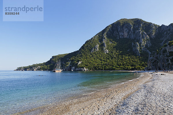 Turkey  Lycia  Beach of Olympos