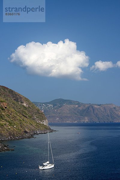 nahe Europa Felsen aufwärts Steilküste Meer Insel UNESCO-Welterbe Italien Salina