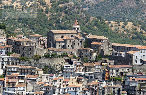 nahe  Mittelalter  Europa  über  Tal  Großstadt  Italien  Sizilien  Taormina