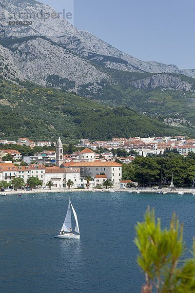 hinter  Hafen  Europa  Berg  Yacht  Kroatien  Makarska