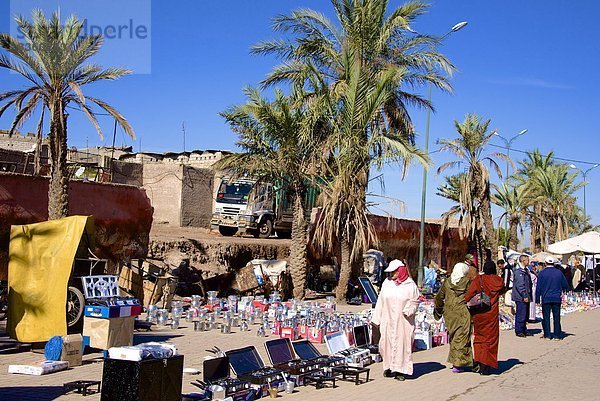 Nordafrika  Handel  Straße  vorwärts  Marrakesch  Afrika  Marokko