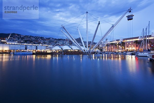 Hafen  Europa  heben  Abenddämmerung  Genua  Italien  Ligurien  alt