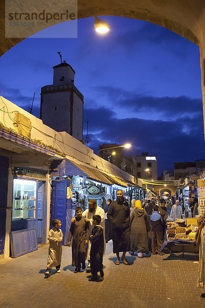 Nordafrika  Nacht  UNESCO-Welterbe  Souk  Afrika  Marokko