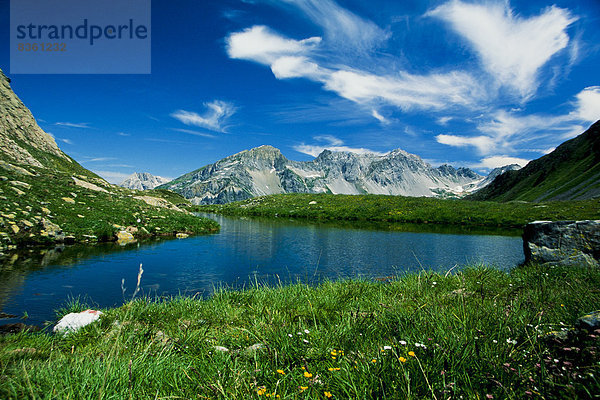 Maroisee  Trittkopf und Valluga  Lechtaler Alpen  Tirol  Österreich  Europa