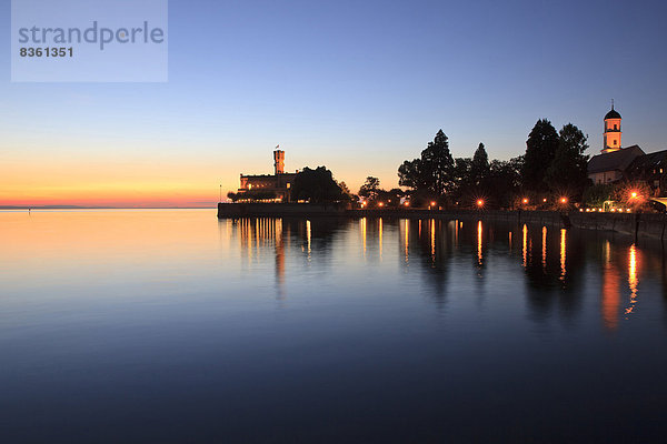 Schloss Montfort  Bodensee  Langenargen  Baden-Württemberg  Deutschland  Europa