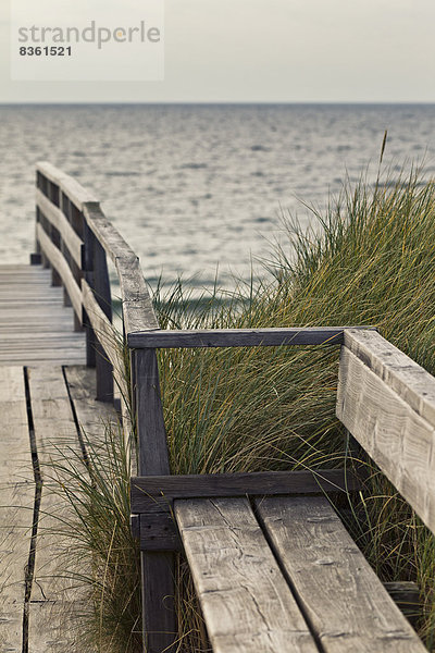 Holzsteg in den Dünen  Sylt  Schleswig-Holstein  Deutschland  Europa