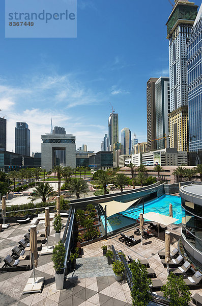 Vereinigte Arabische Emirate VAE sehen Finanzen Hotel Globalisierung Schwimmbad Dubai