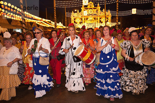 Fest  festlich  Nacht  Festival  Andalusien  April  Sevilla  Spanien