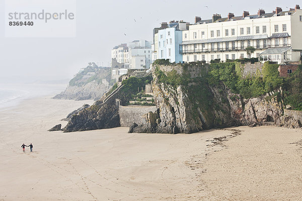 gehen  Strand  Großbritannien  vorwärts  Süden  Wales