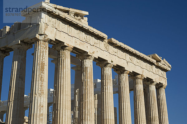 Athen  Hauptstadt  Detail  Details  Ausschnitt  Ausschnitte  Säule  Griechenland  Parthenon