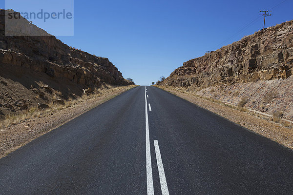 Himmel  Fernverkehrsstraße  blau  Namibia