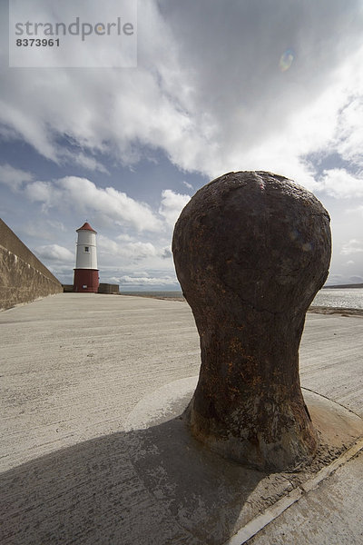 führen  Kai  Leuchtturm  Beton  England  Northumberland  Tweed